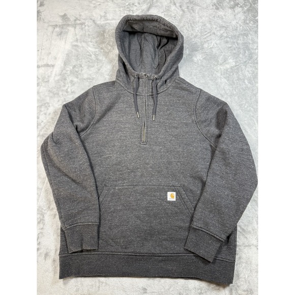 Carhartt Hoodie Boys XL 16/18 Relaxed Fit Half Zip Pullover Pocket‎ Cotton Blend - Picture 1 of 11